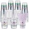 50 Sets 16 oz Purple Graduation Plastic Cups Wildflower Congrats Grad Disposable Drinking Cups with Lids and Paper Straws for Hot Cold Drinks Class of 2026 Graduation Party Supplies
